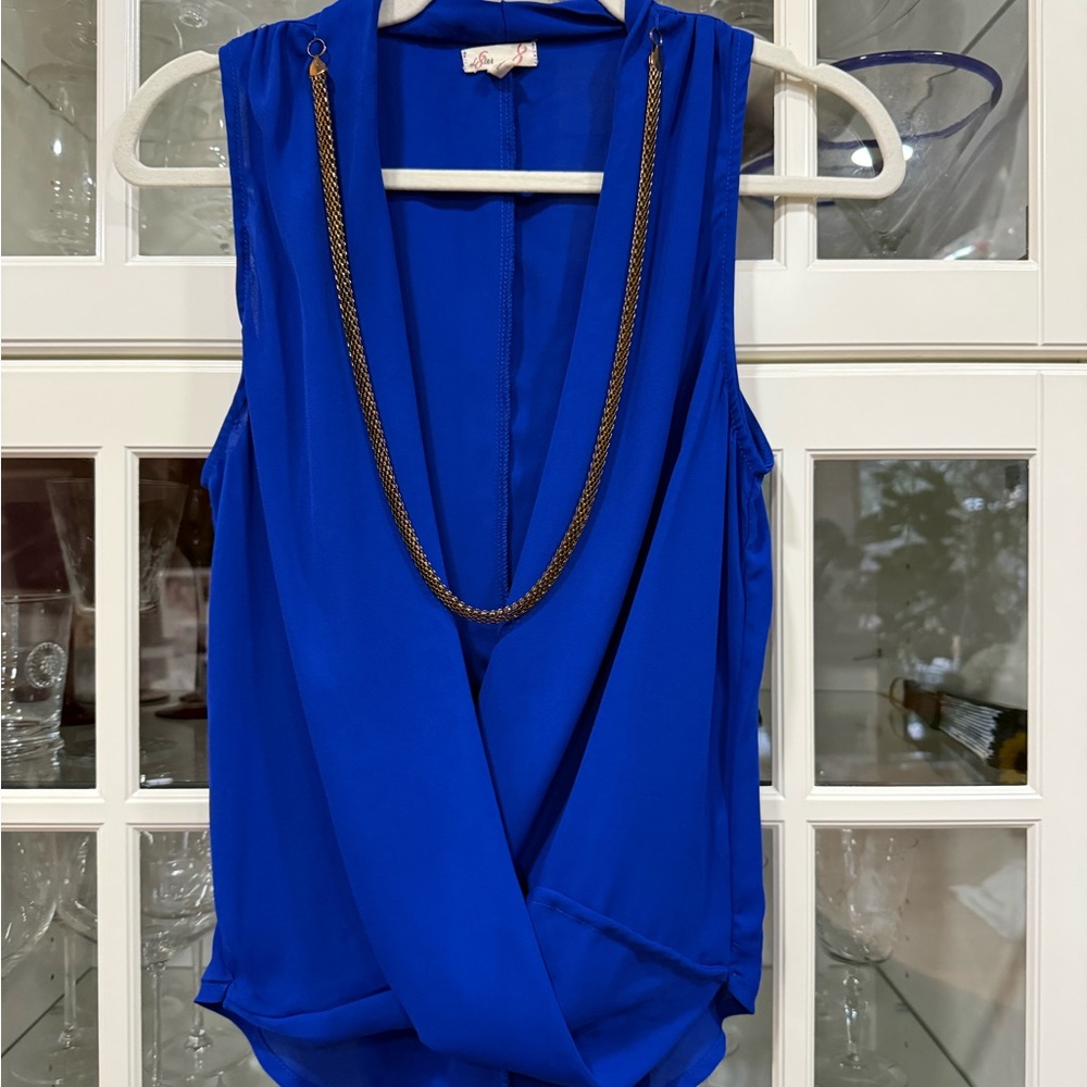 L8ter - Elegant Blue Women's Top